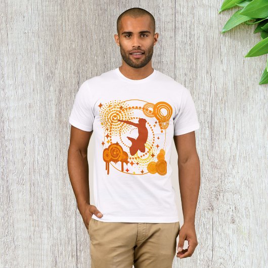Symboles orange funky Mens T-shirt
