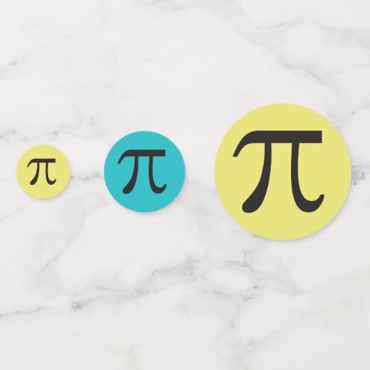 Symboles Pi Mod Coloré Math Thème Confetti (Derrière)