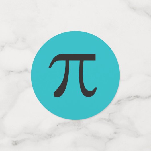 Symboles Pi Mod Coloré Math Thème Confetti (Petit recto)