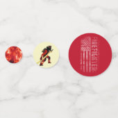 Symboles pompiers Table Confetti (Devant)