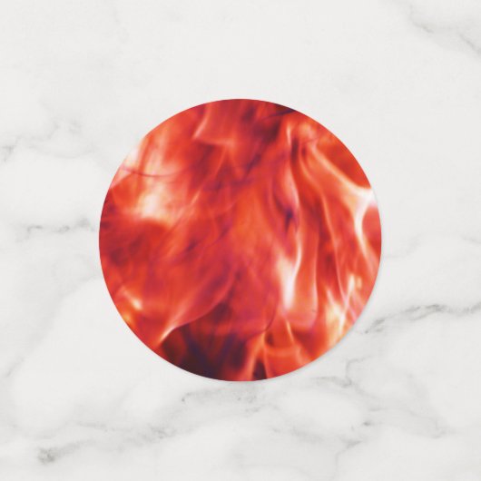 Symboles pompiers Table Confetti (Petit recto)