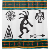 Symboles Silhouette Simple Kokopelli Douche rideau (Devant)
