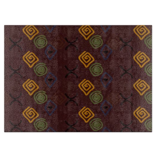 Symboles sur le bordeaux. Planche à découper (Devant)