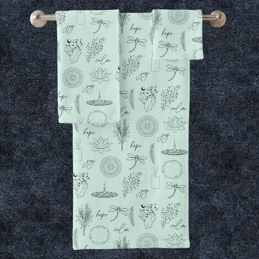 Symboles Tranquilles : Ensemble de serviettes insp