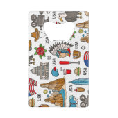 Symboles USA Vintage Motif sans couture (Dos)