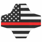 Symbolic mince Red Line US Drapeau design graphiqu (Plat)