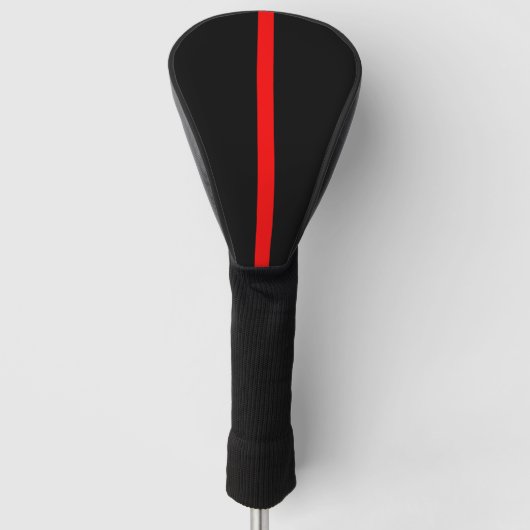 Symbolisch grafisch ontwerp van de Dunne Rode Lijn Golfheadcover (Voorkant)