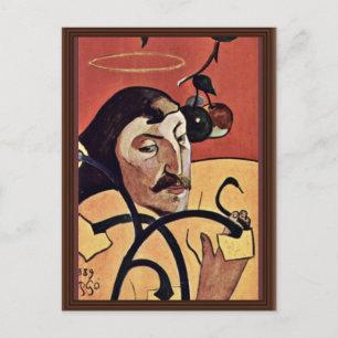 Symbolisch zelfportret met Halo door auguin Paul Briefkaart