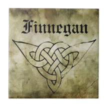 symbolische achternaam linocut voor de keltische i