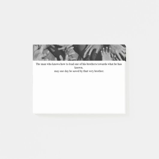 Symbolische leeshanden in zwart-wit post-it® notes (Voorkant)