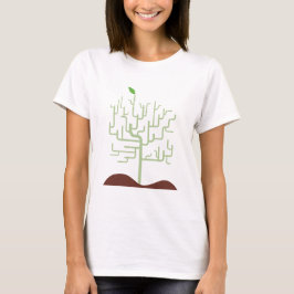 Symbolische metamorfose groeiontwerp t-shirt