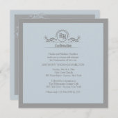 Symbolische monogram religieuze uitnodiging (Voorkant / Achterkant)