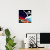 Symbolische stromen - kleuren van de verbeelding poster (Thuiskantoor)