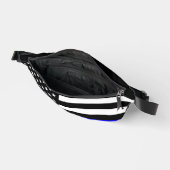 Symbolische Thin Blue Line American Flag afbeeldin Heuptasje (Open)