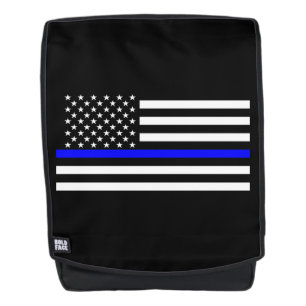 Symbolische Thin Blue Line American Flag afbeeldin Rugtassen