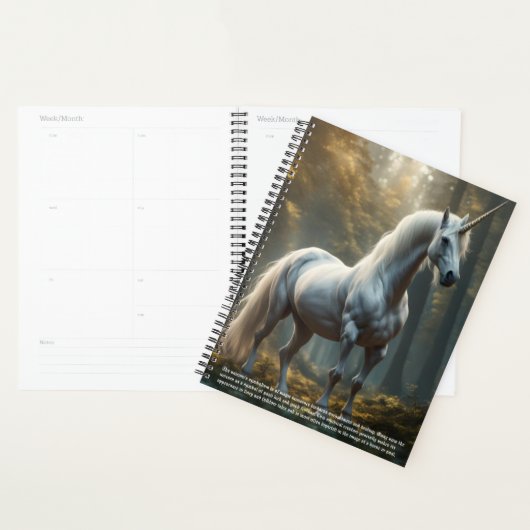 Symbolisme Unicorne Calendrier (Devant avec enveloppe)