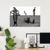 Symbolismes, affiche JLH (Bureau à domicile)