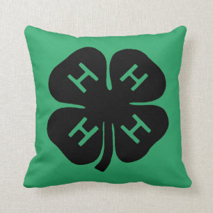 Symbool: 4-H Club Kussen