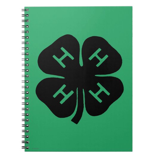 Symbool: 4-H Club Notitieboek (Voorkant)