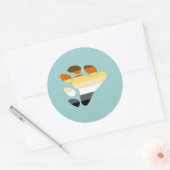 Symbool beer ronde sticker (Envelop)