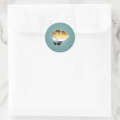 Symbool beer ronde sticker (Tas)
