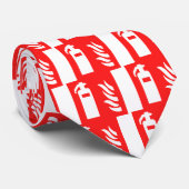 Symbool brandblusapparaat stropdas (Opgerold)