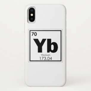 Symbool chemisch element Ytterbium iPhone X Hoesje
