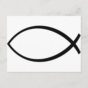 Symbool Christelijke vis (Ichthys) Briefkaart