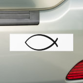 Symbool Christelijke vis (Ichthys) Bumpersticker (Op auto)