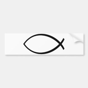 Symbool Christelijke vis (Ichthys) Bumpersticker