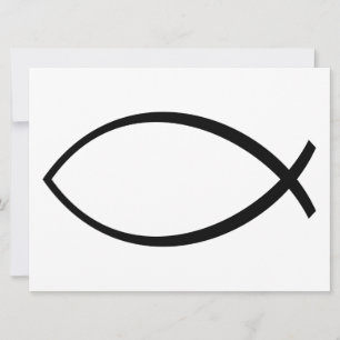 Symbool Christelijke vis (Ichthys) Kaart