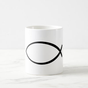Symbool Christelijke vis (Ichthys) Koffiemok