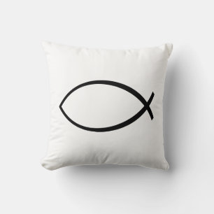 Symbool Christelijke vis (Ichthys) Kussen