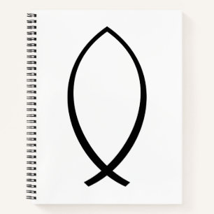 Symbool Christelijke vis (Ichthys) Notitieboek