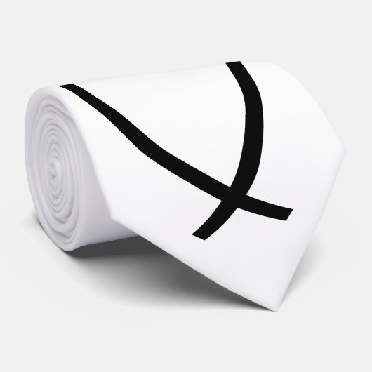 Symbool Christelijke vis (Ichthys) Stropdas (Opgerold)