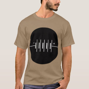 Symbool Circled Batterijen T-shirt