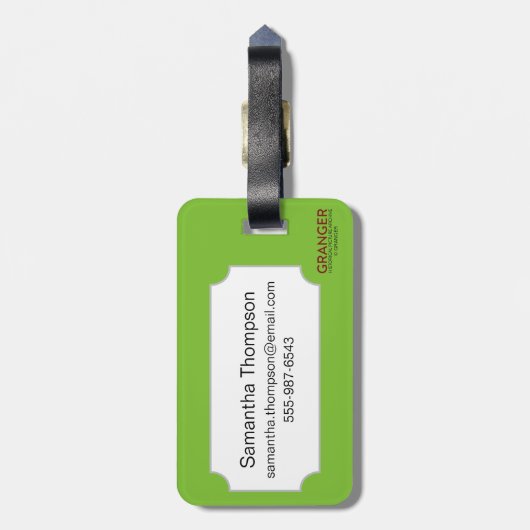 Symbool: Divine Hand Bagagelabel (Achterkant verticaal)