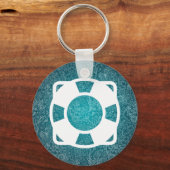 Symbool drijvende reddingsmiddelen sleutelhanger (Voorkant)