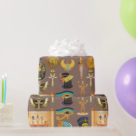 Symbool Egyptisch ouderlijk rechthoekig patroonsym Cadeaupapier