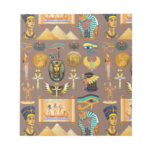 Symbool Egyptisch ouderlijk rechthoekig patroonsym Notitieblok
