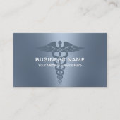 Symbool Elegant Dusty Blue Visitekaartje (Voorkant)