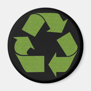 Symbool Grass recyclen Magneet