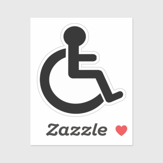 Symbool handicap sticker (Vel)