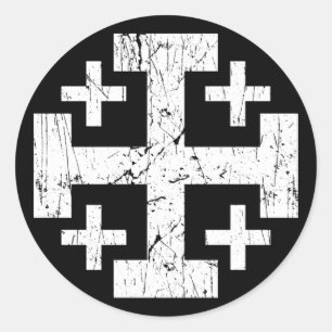 symbool Jerusalem P Ronde Sticker