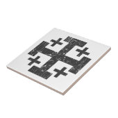 symbool Jerusalem P Tegeltje (Zijkant)