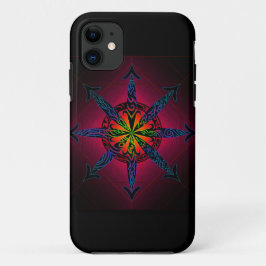 Symbool kleurrijke tribale Chaos iPhone 11 Hoesje