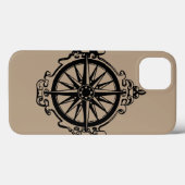 Symbool: kompas Case-Mate iPhone case (Achterkant (horizontaal))