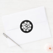 Symbool Lotus Flower Aum Ronde Sticker (Envelop)