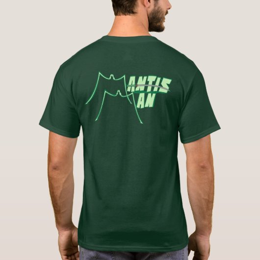 Symbool Mantis Man T-shirt (Achterkant)