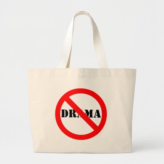  symbool "Nee" Grote Tote Bag (Voorkant)